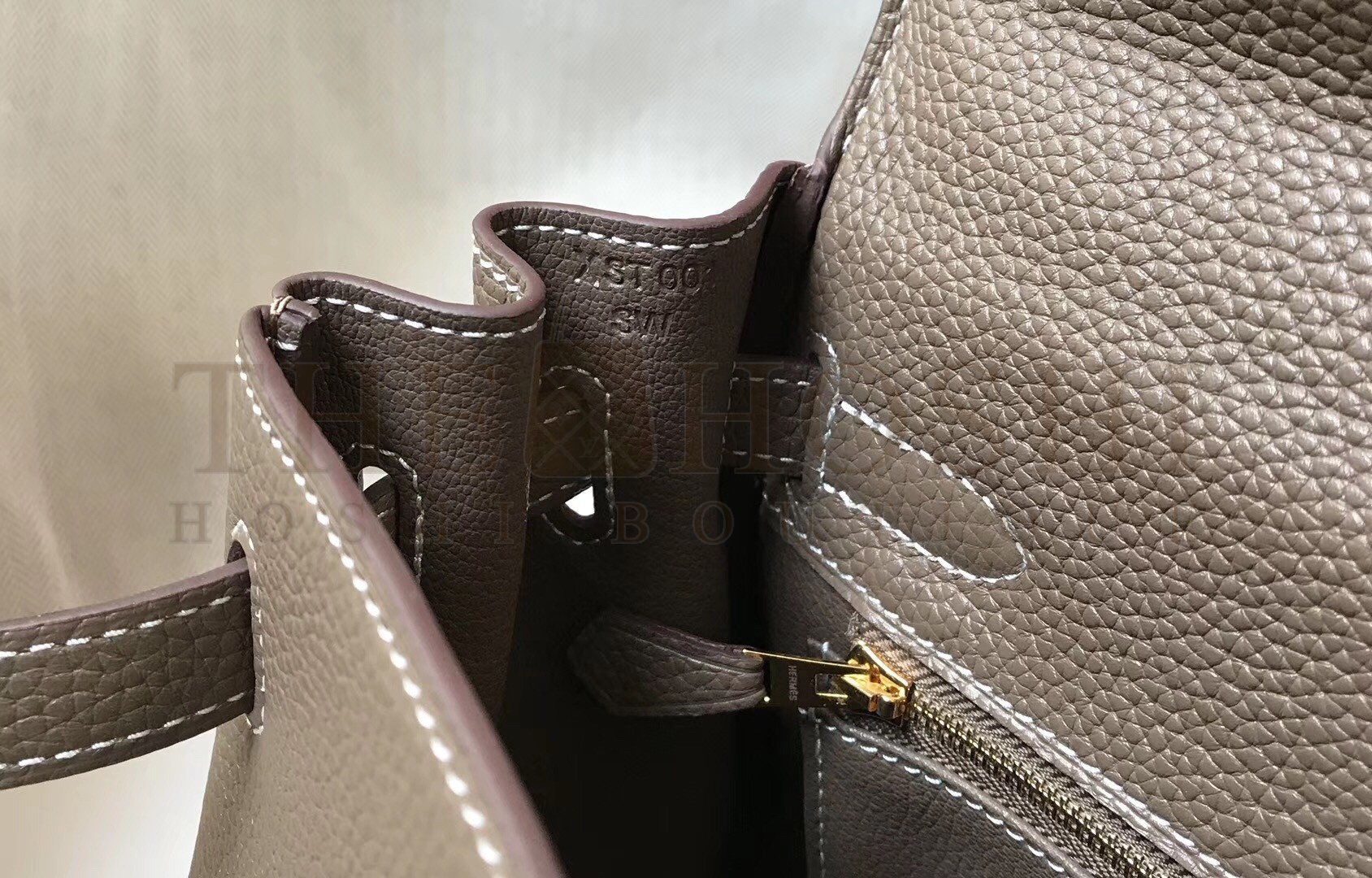 H**me5 Taupe Clemence Kelly 28cm Bag Master Quality