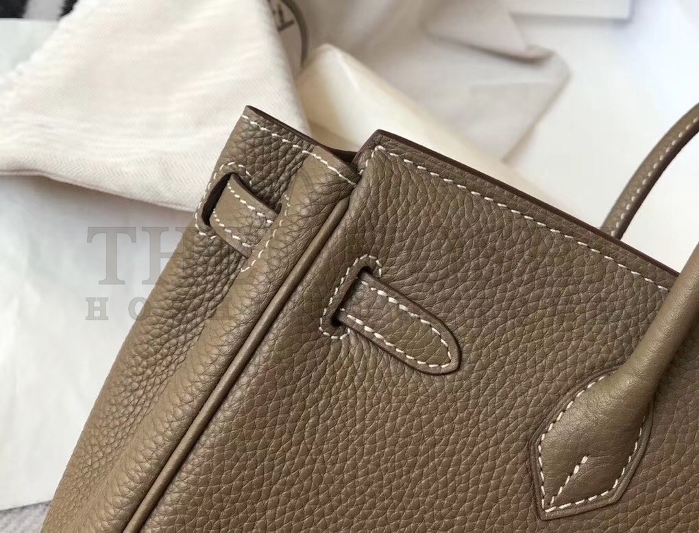 H**me5 Birkin 25cm Bag In Taupe Clemence Leather Master Quality
