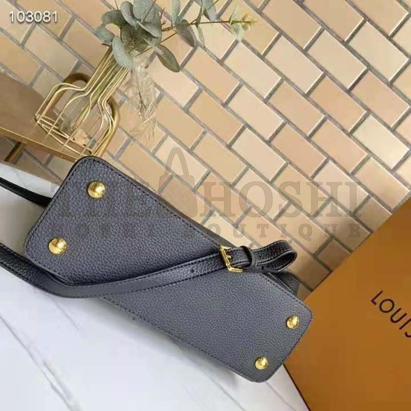 L0vis Vvtt0n LV Women Capucines MM Handbag Black Taurillon Leather Master Quality