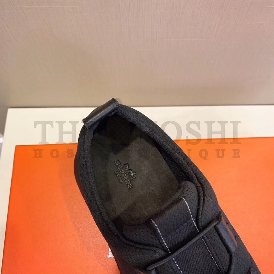 H**me5 Team Sneakers In Black Double-sided Technical Mesh Master Quality