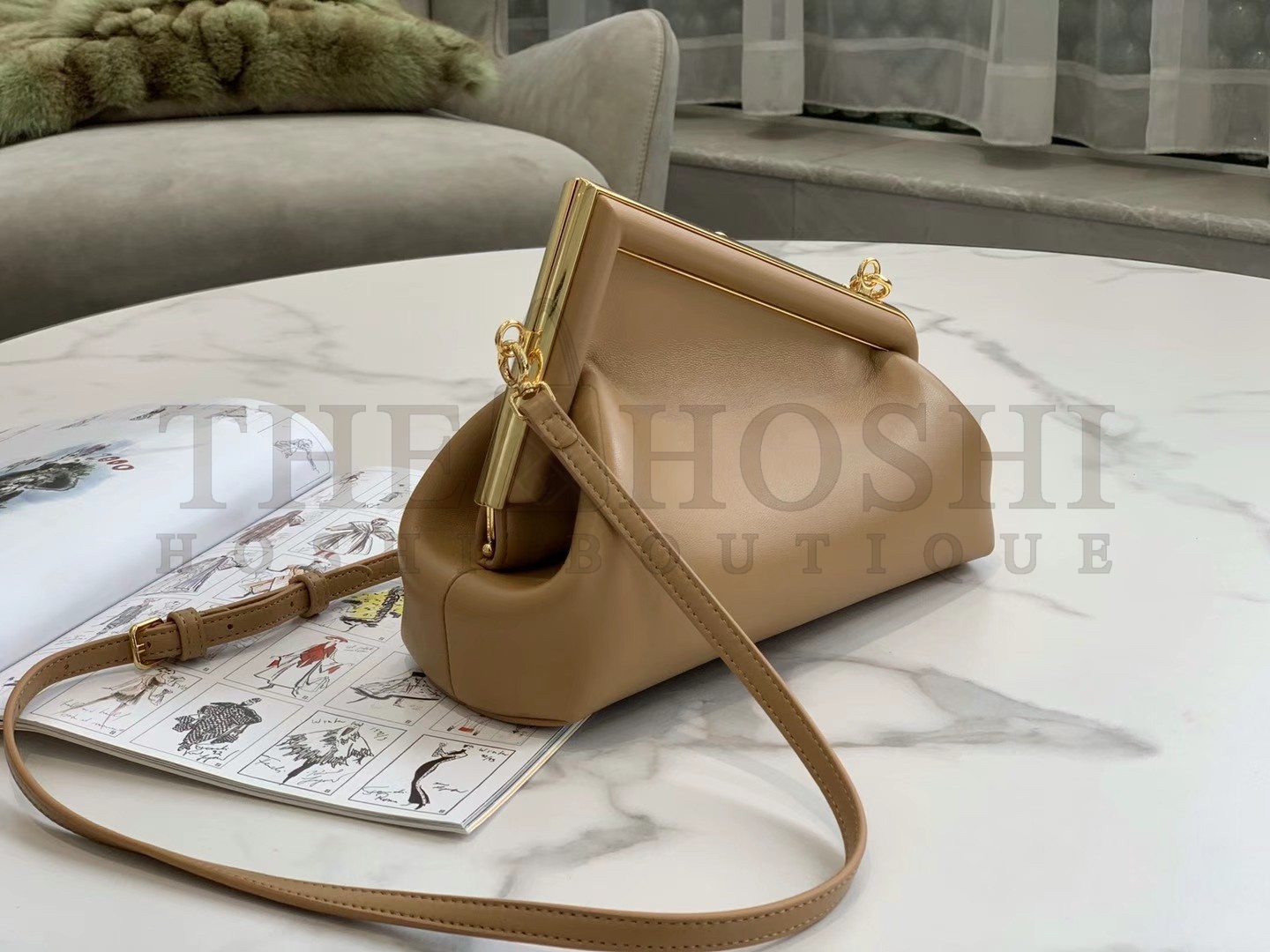 F**di First Small Bag In Light Brown Nappa Leather Master Quality