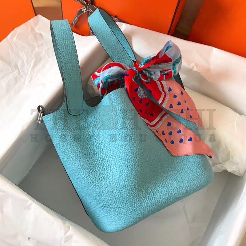 H**me5 Lagon Picotin Lock MM 22cm Handmade Bag Master Quality