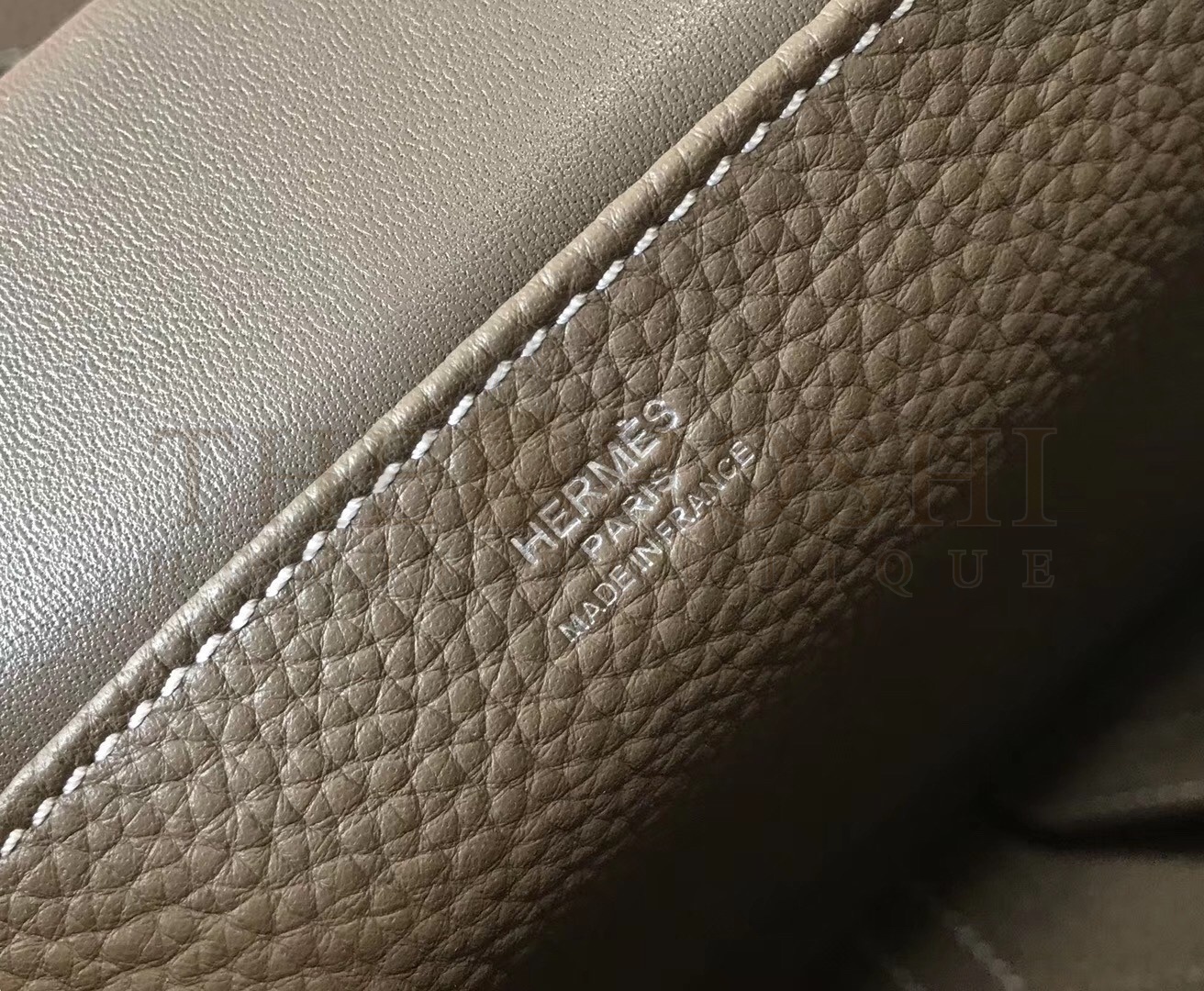 H**me5 Halzan Bag In Etoupe Clemence Leather Master Quality