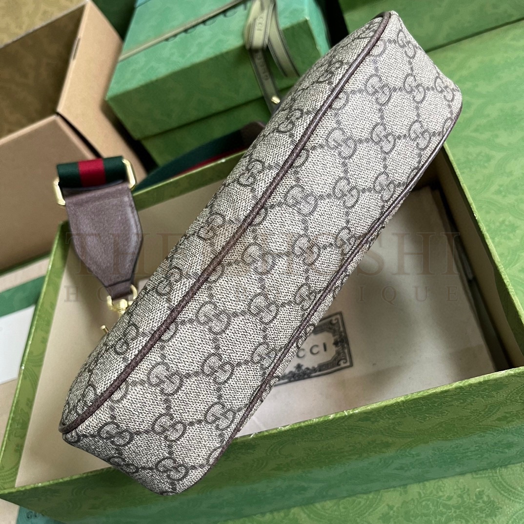 Gvc*1 Ophidia Mini Shoulder Bag – GG Svp*me Canvas, Brown Trim, 25 x 15.5 x 6 cm Master Quality