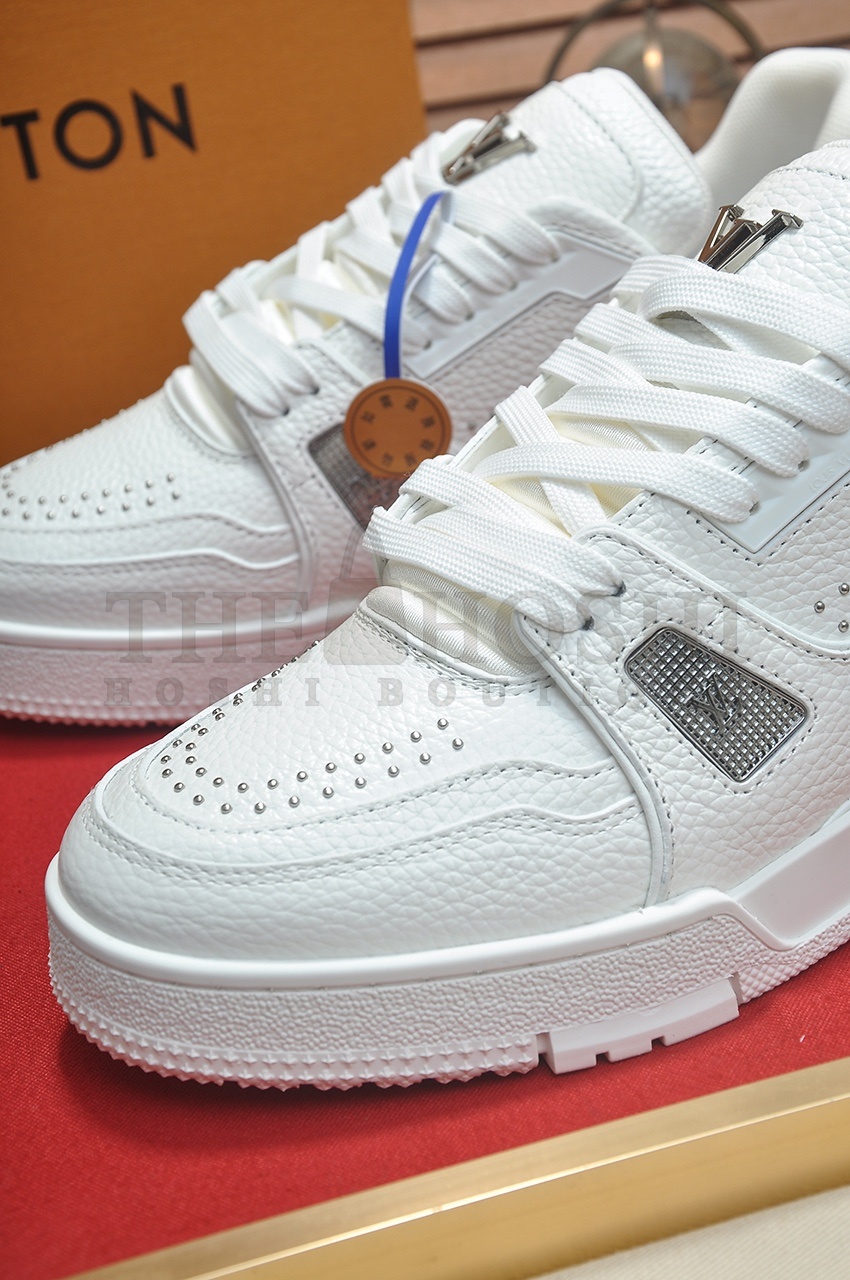 L0vis Vvtt0n LV Trainer Maxi Sneakers by Virgil Abloh | Monogram Embellished Platform Shoes | Unisex Sizes 35–45 Master Quality