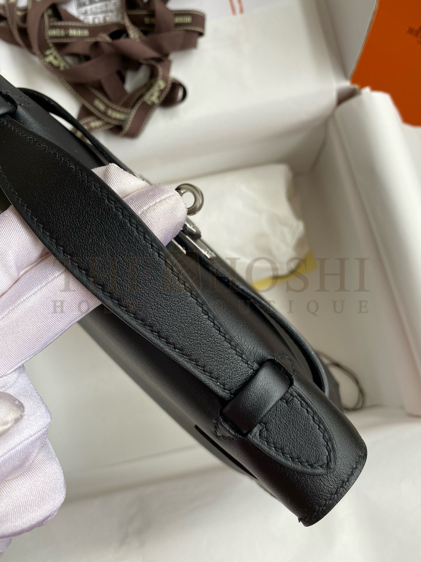 H**me5 Kelly Mini II Sellier Bag In Beton Swift Leather GHW Master Quality