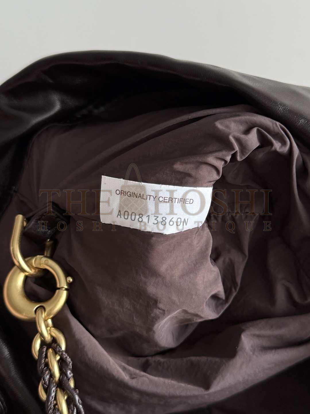 B0tt*ga Ven*ta bv Dustbag Notte Intrecciato Leather Pouch Bag with Gold Chain Strap Luxury Crossbody Bag Master Quality