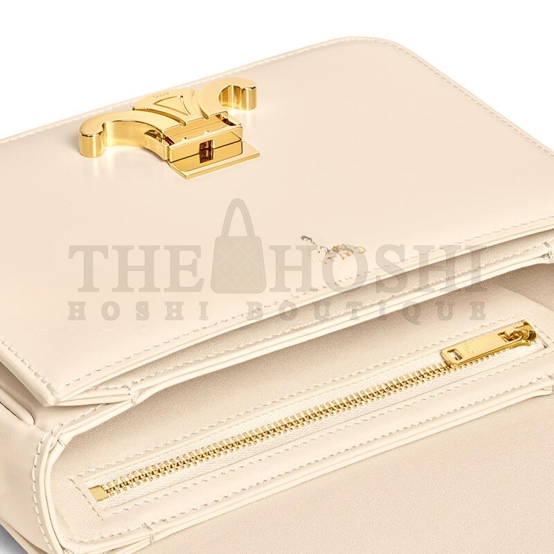 Ce1i*e TEEN TRIOMPHE BAG IN SHINY CALFSKIN 188423BF4.01CR (18.5*13.5*7cm) Master Quality