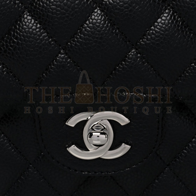Ch**el CAVIAR QUILTED MEDIUM DOUBLE FLAP 1154144 (25*15*6cm) Master Quality