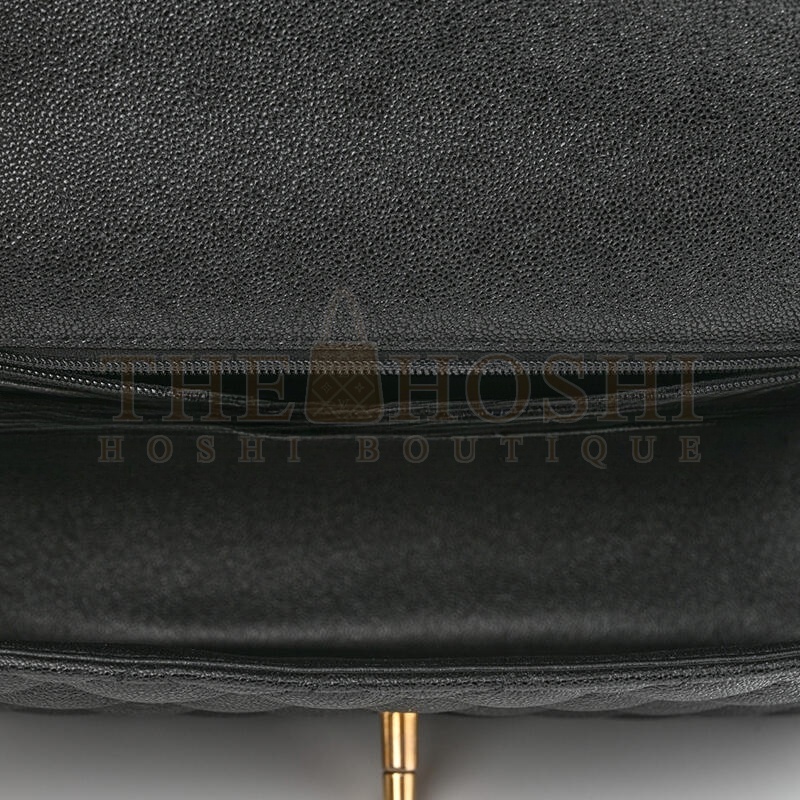 Ch**el CAVIAR QUILTED MINI TOP HANDLE FLAP 1161131 (20*12*7cm) Master Quality