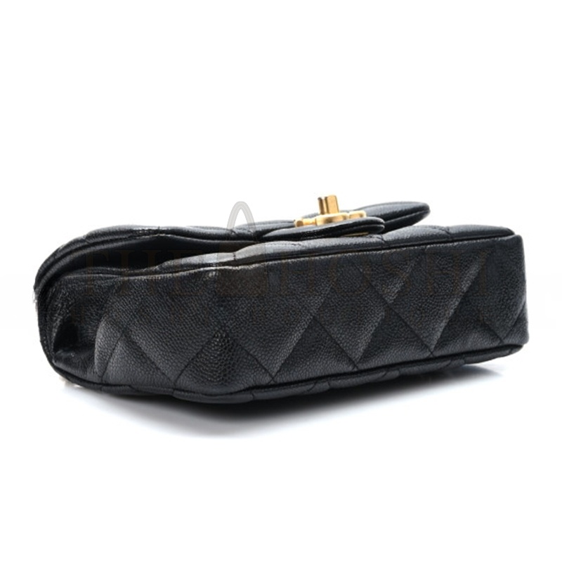 Ch**el CAVIAR QUILTED MINI SWEETHEART FLAP 1337872 (18*13*6cm) Master Quality