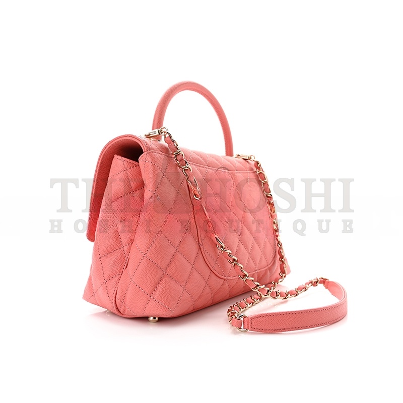 Ch**el CAVIAR QUILTED SMALL COCO HANDLE FLAP 1177715 (25*15*8cm) Master Quality