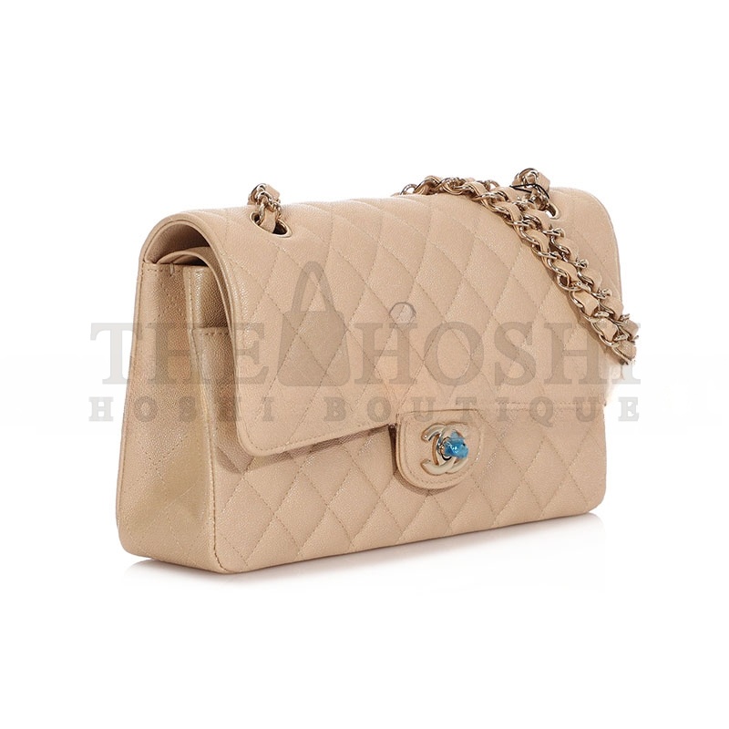 Ch**el CAVIAR QUILTED MEDIUM CLASSIC DOUBLE FLAP 1420102 (25*15*7cm) Master Quality