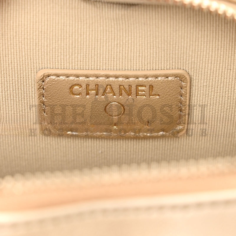 Ch**el METALLIC SMALL HEART BAG 1534457 (13*11*4.5cm) Master Quality