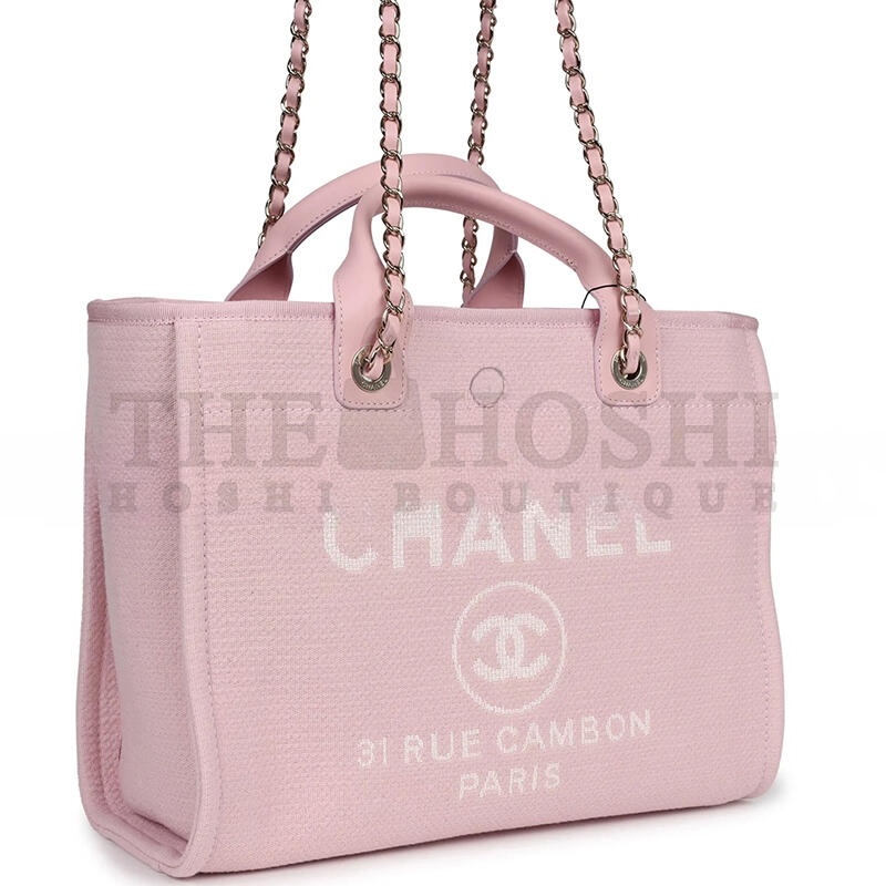 Ch**el SMALL DEAUVILLE SHOPPING TOTE 1200142 (34*27*15cm) Master Quality