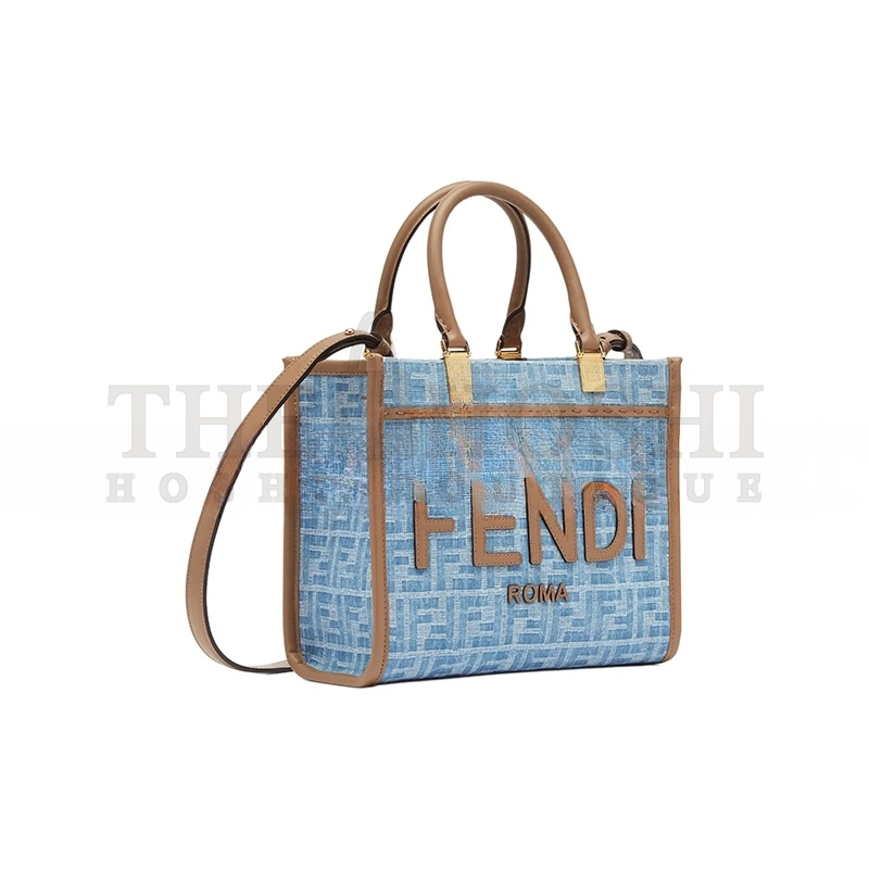 F**di SUNSHINE SMALL JEANS LIGHT BLUE 8BH394AS3FF1PLM (25.5*22.5*12cm) Master Quality