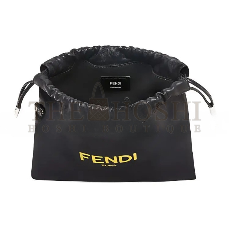 F**di SOFT NAPPA LOGO SMALL DRAWSTRING POUCH BAG 7VA510ADM9F0R2A (24*23*2cm) Master Quality