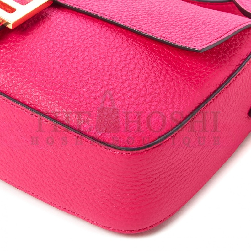 F**di CUOIO ROMANO SELLERIA BAGUETTE FUXIA (32*18*6cm) Master Quality