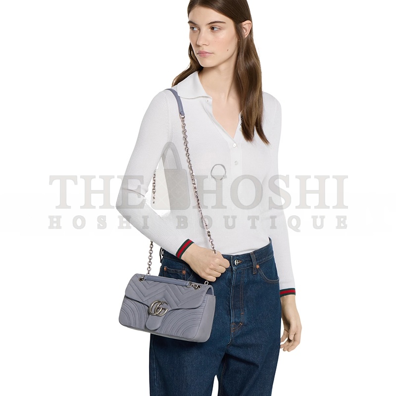 Gvc*1 GG MARMONT MEDIUM SHOULDER BAG 837267 (26*15*7cm) Master Quality