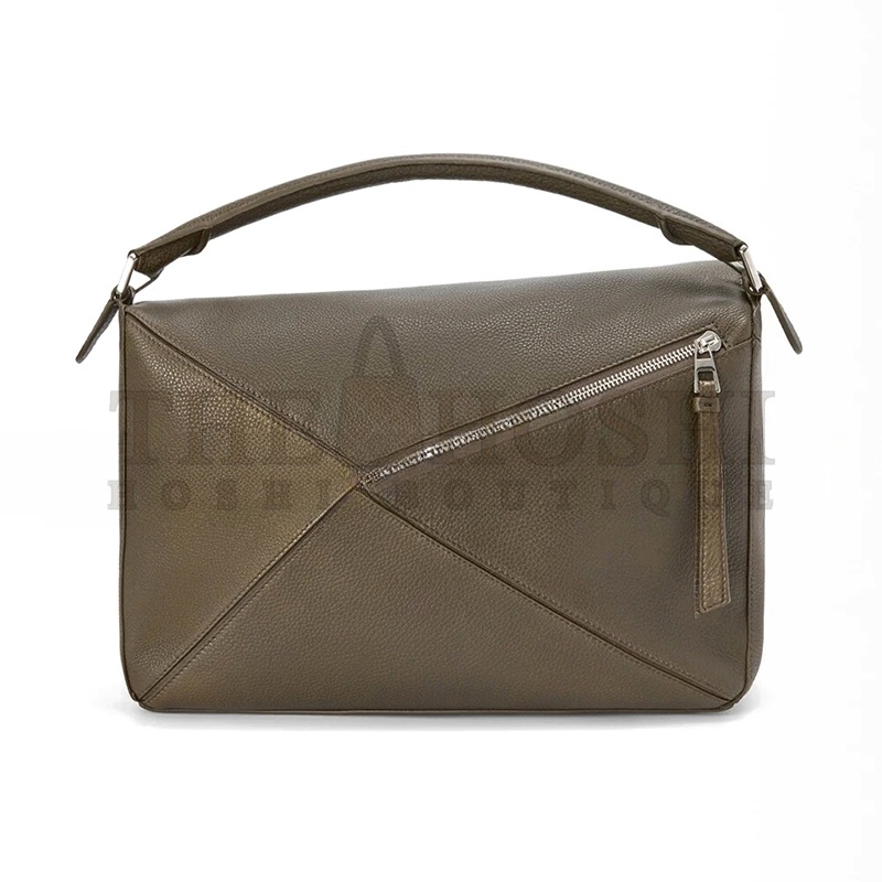 L0ew* LARGE PUZZLE BAG IN S*pPLE GRAINED CALFSKIN B510PNLX01 (33*21.5*14.7cm) Master Quality