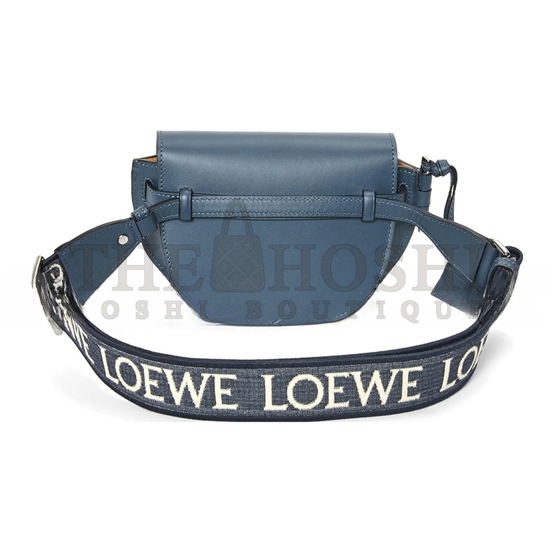 L0ew* MINI GATE DUAL BAG IN SOFT CALFSKIN AND JACQUARD A650N46X13-6901 (21*12.5*9.5cm) Master Quality