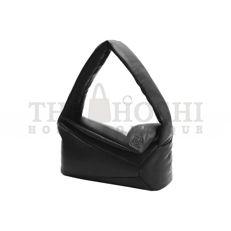 L0ew* PUFFER PUZZLE HOBO BAG IN SHINY NAPPA LAMBSKIN A510J67X13-1100 (28*10*14cm) Master Quality