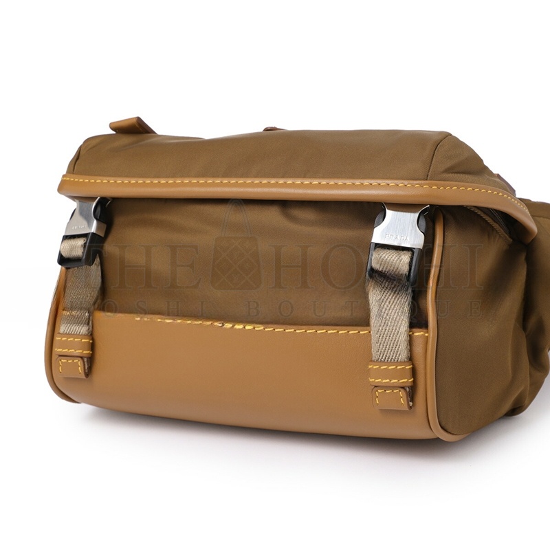 Pra*a RE-NYLON×LEATHER SHOULDER BAG 2VH171 (20*12.5*10cm) Master Quality