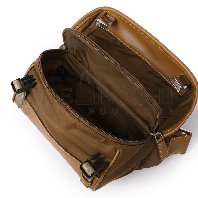 Pra*a RE-NYLON×LEATHER SHOULDER BAG 2VH171 (20*12.5*10cm) Master Quality