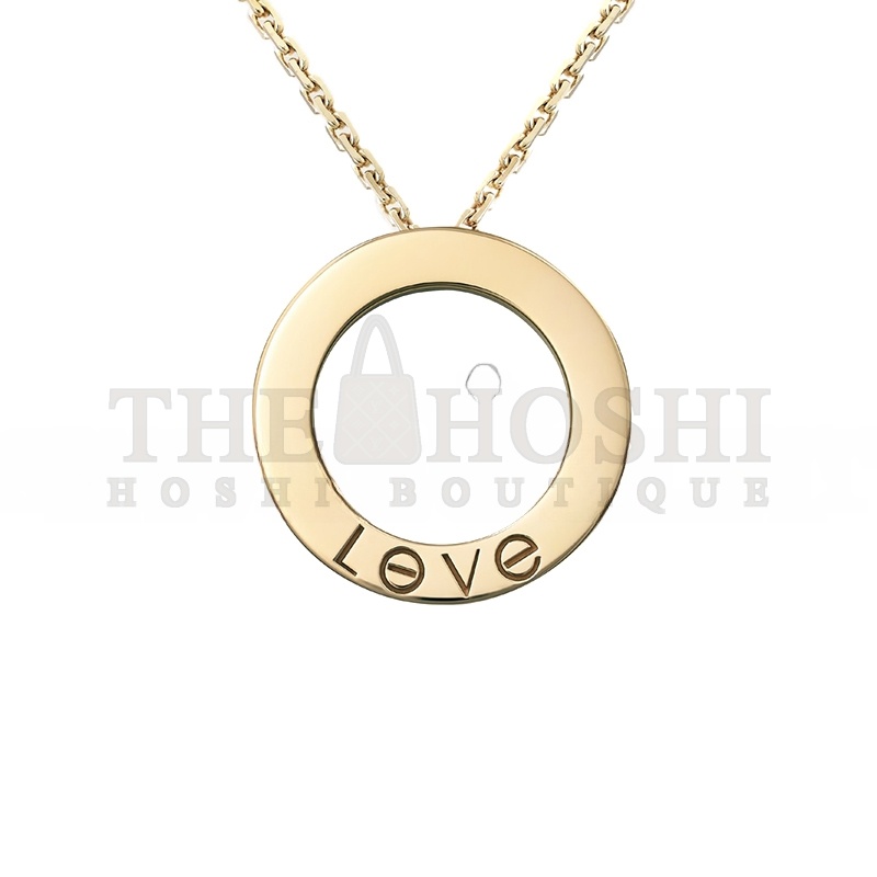 Ca*t1er LOVE NECKLACE, PAVED B7058400 Master Quality