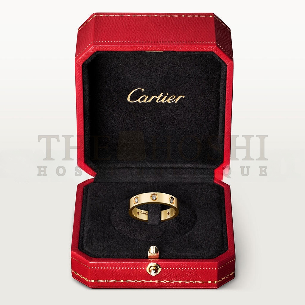 Ca*t1er  LOVE WEDDING BAND, 8 D1am0ndS B4056200 Master Quality