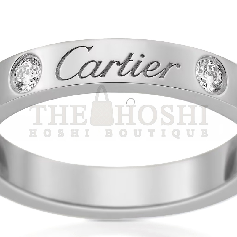 Ca*t1er C DE Ca*t1er WEDDING RING, WIDTH 3 MM, 2 D1am0ndS B4077800 Master Quality