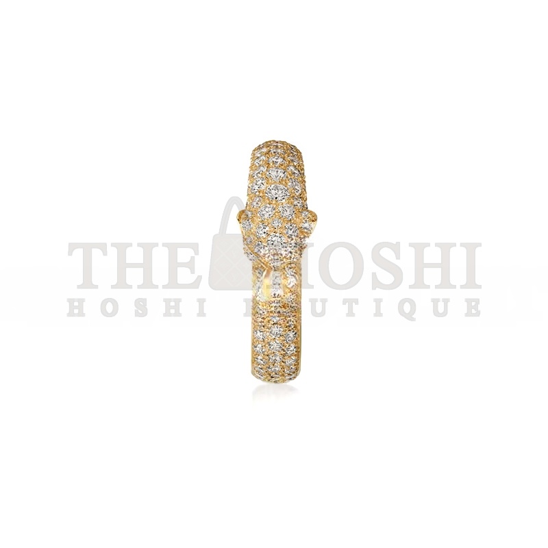 Ca*t1er PANTHÈRE DE Ca*t1er RING, SMALL MODEL, PAVED N4765500 Master Quality