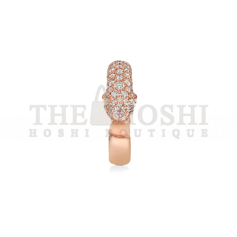 Ca*t1er PANTHÈRE DE Ca*t1er RING, SMALL MODEL, SEMI-PAVED N4765700 Master Quality