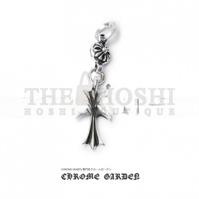 Ch*0me He**ts CROSS WITH ONE SILVER BALL CHARM(Pendant Only) Master Quality