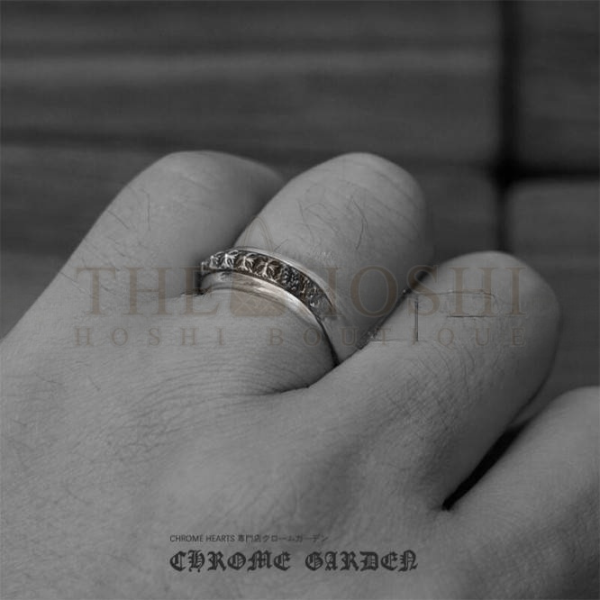 Ch*0me He**ts CH PLUS PYRAMID OPEN BAND RING Master Quality