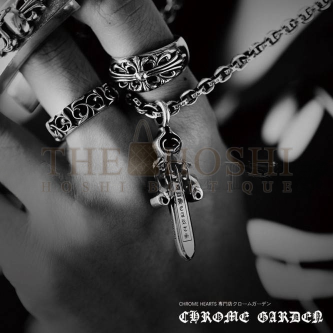 Ch*0me He**ts FLORAL CROSS RING Master Quality