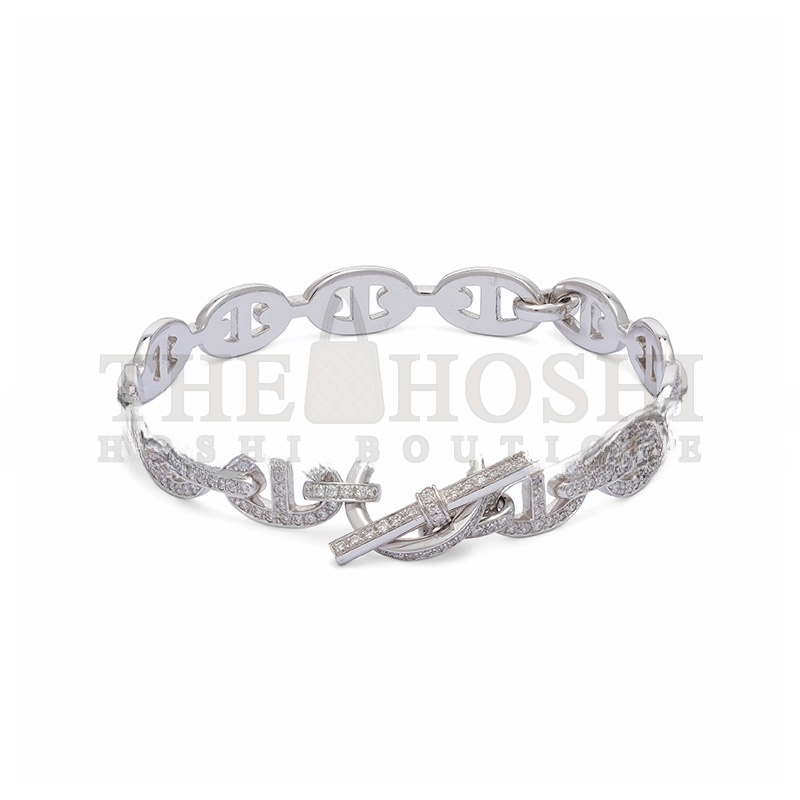 H**me5 AN 18K WHITE GOLD & D1am0nd CHAINE D