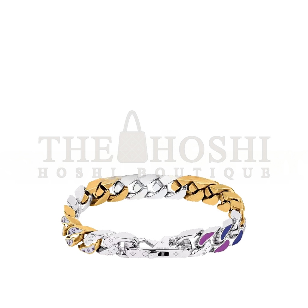 L0vis Vvtt0n CHAIN LINKS PATCHES BRACELET M69465 Master Quality