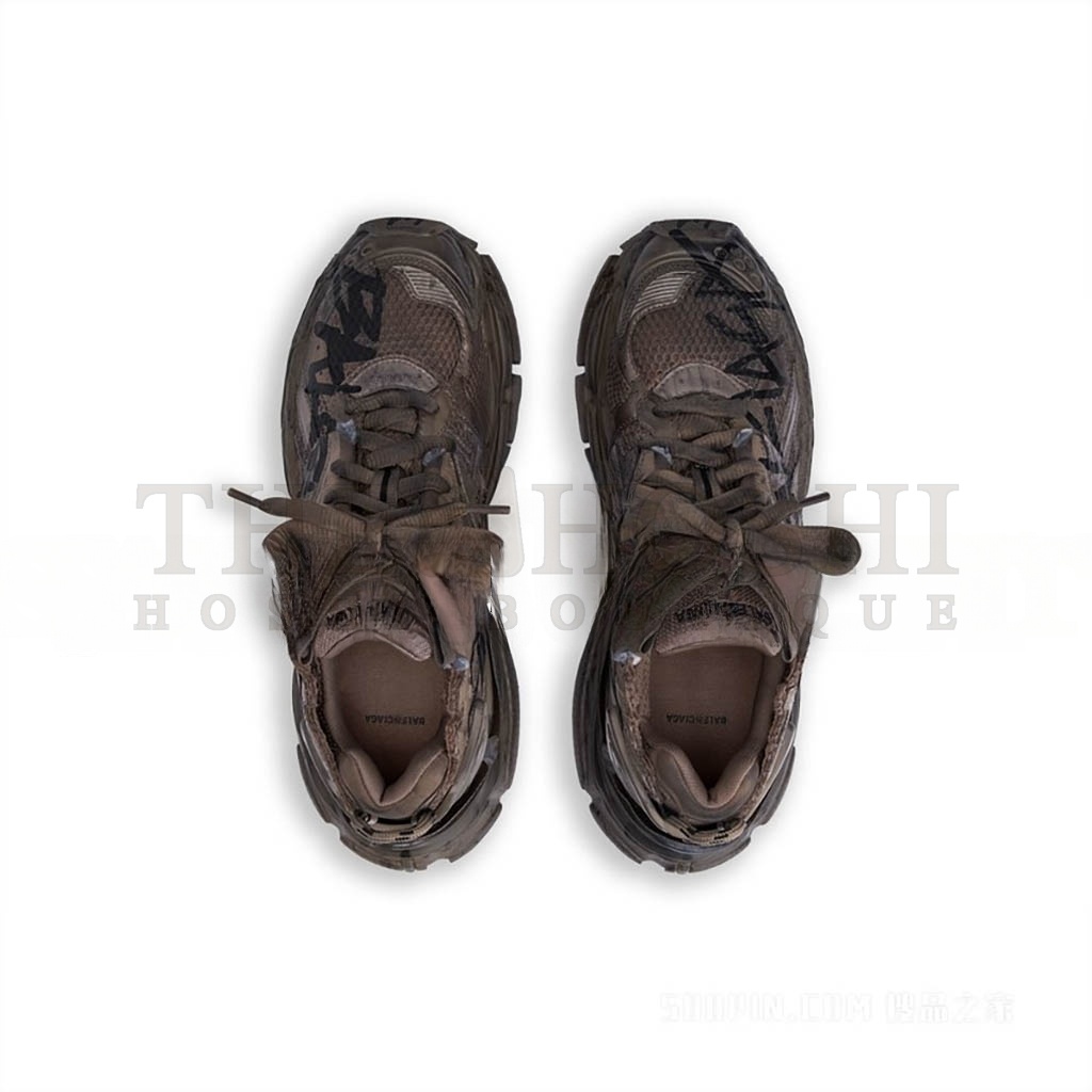 Ba1en*iaga RUNNER GRAFFITI SNEAKERS 677403W3RBQ2010 Master Quality