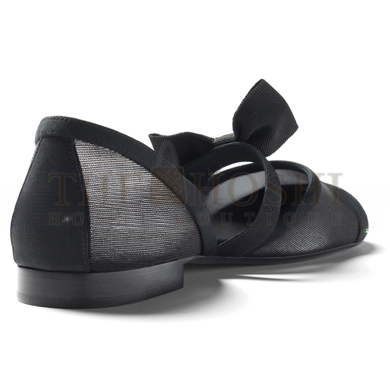 Ch**el MARY JANES MESH & GROSGRAIN G46701 Master Quality