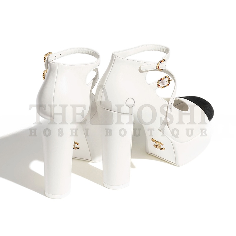 Ch**el MARY JANES LAMBSKIN &amp; GROSGRAIN G46433 Master Quality