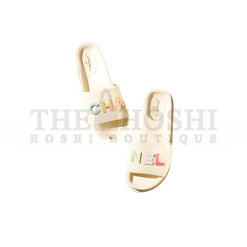 Ch**el MULES LAMBSKIN IVORY & MULTICOLOR G38933 X56443 K3919 Master Quality