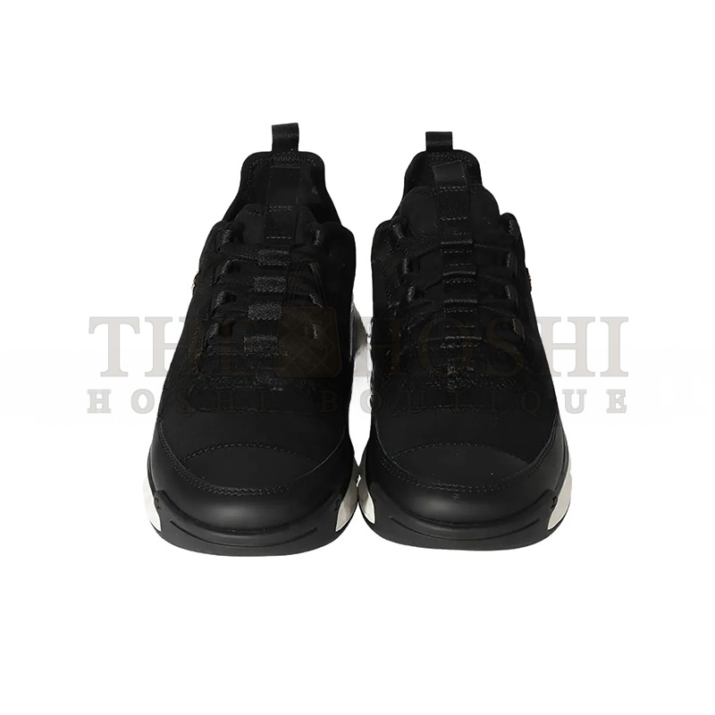 Ch**el BLACK SUEDE AND FABRIC CC LOW TOP SNEAKERS G35618 Y53646 94305 Master Quality