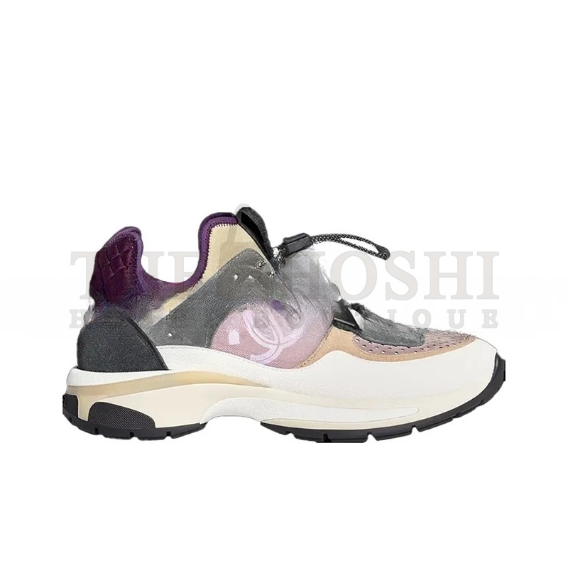 Ch**el SNEAKERS FABRIC, SUEDE CALFSKIN, MESH & FABRIC WHITE, GRAY, PURPLE G39488 Y56142 K4944 Master Quality
