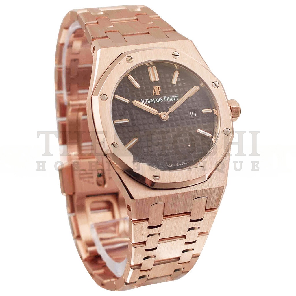 AUDEMARS P1g*et ROYAL OAK LADIES 33MM ROSE GOLD BRACELET WITH BROWN DIAL WATCH 67650OR.OO.1261OR.01 Master Quality